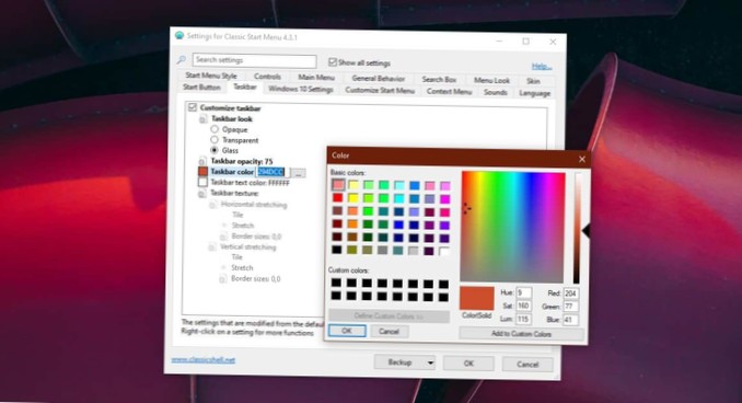 Jak získat barvu hlavního panelu s motivem Light v systému Windows 10 1903