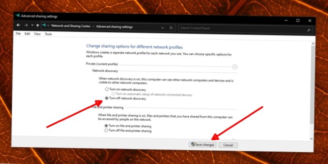 Come nascondere un computer da altri computer sulla rete su Windows 10