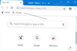 Comment masquer la barre de favoris de la page Nouvel onglet dans Chrome sous Windows 10