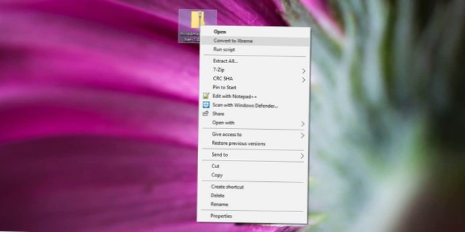 How to identify context menu items on Windows 10