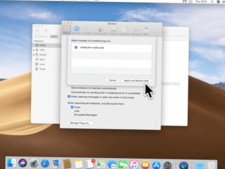 So installieren Sie ein Mail Plugin unter macOS