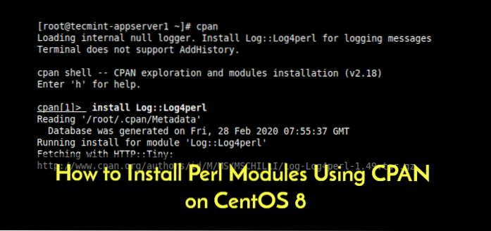 How to Install A Perl Module In Linux Without Root Permission