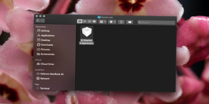 Come installare un plugin in QuickLook su macOS