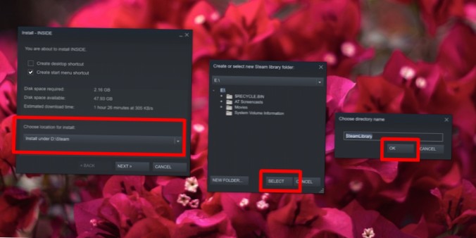 Jak nainstalovat hru Steam na externí disk v systému Windows 10