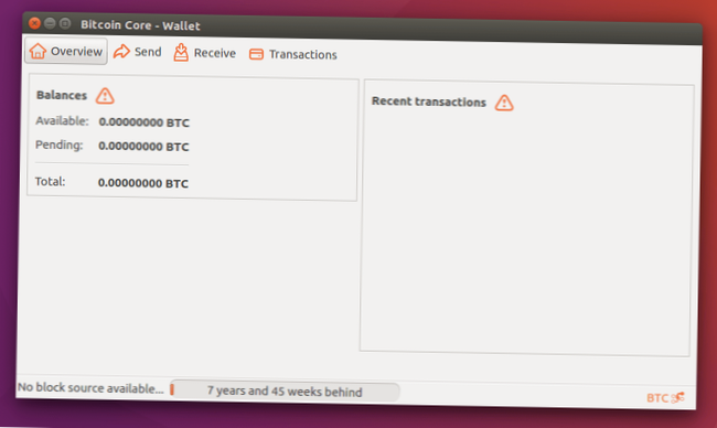 Sådan installeres og aktiveres Bitcoin Core Wallet på Linux