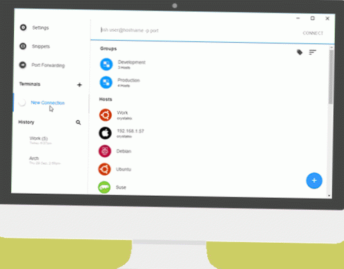 Come installare e utilizzare il client Termius su Linux