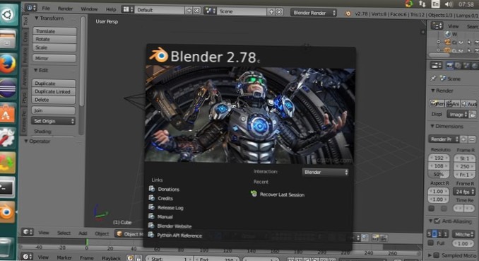 Sådan installeres Blender på Linux