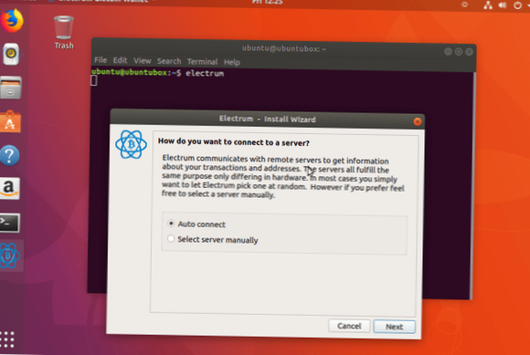 Como instalar o Electrum no Linux