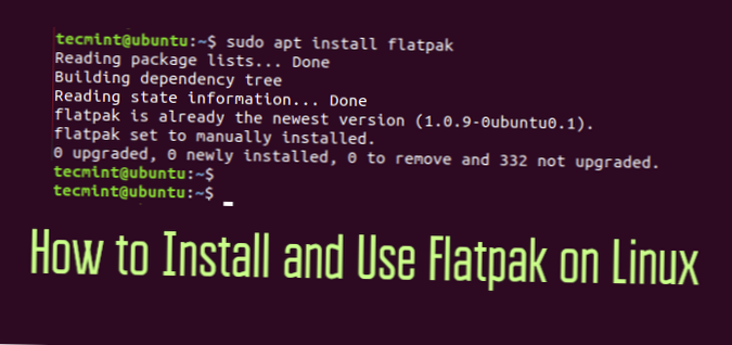 Hoe Flatpaks op Linux te installeren zonder een terminal te gebruiken