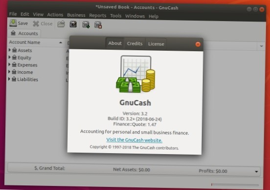 Como instalar o GNU Cash no Linux