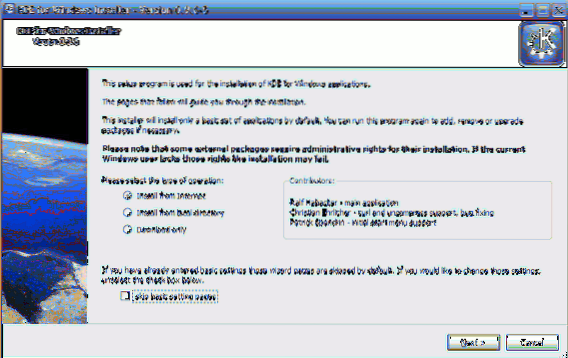 Cum se instalează KDE în Windows