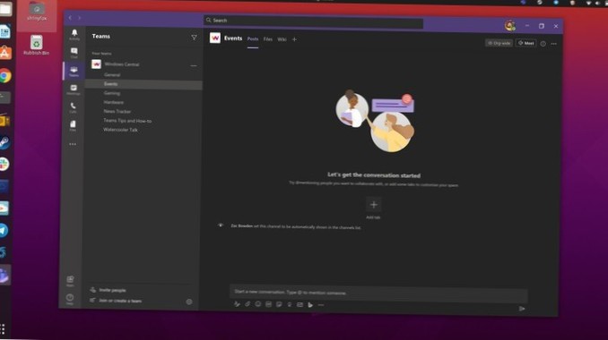 Comment installer Microsoft Teams sur Linux