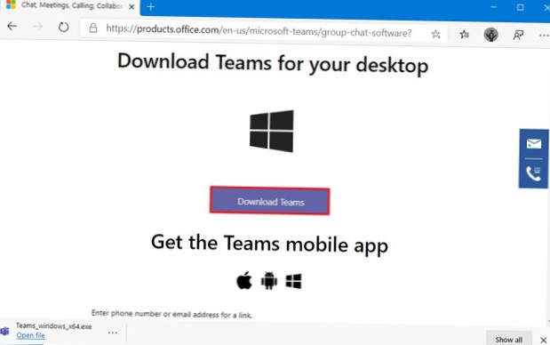 Come installare Microsoft Teams su Windows 10