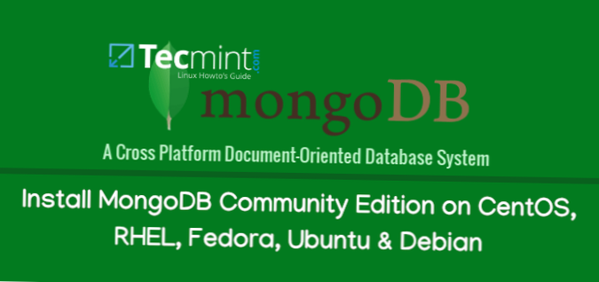 Så här installerar du MongoDB Community Edition på Linux