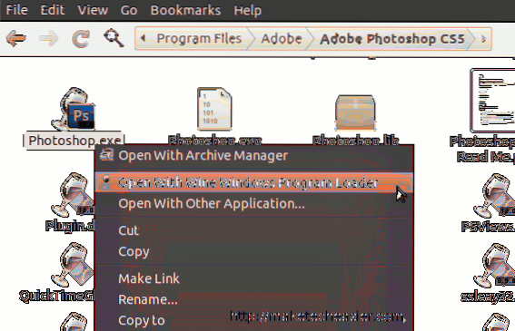 Jak zainstalować Photoshop CS5 w Ubuntu Maverick 10.10