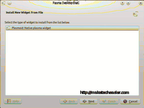 Cum se instalează Plasmoids în Kubuntu (KDE)