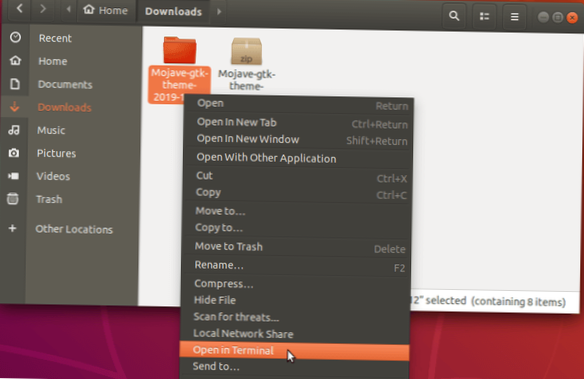 Jak nainstalovat téma McMojave Linux