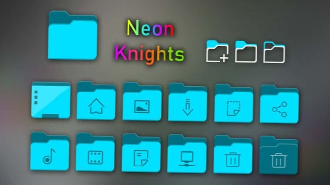 Sådan installeres Neon Knights-ikonet på Linux