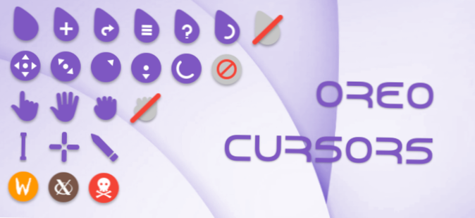 Så här installerar du Oreo Cursors temapaket på Linux