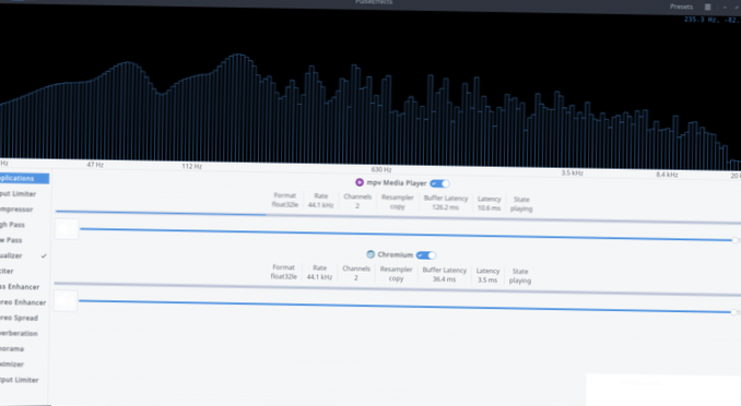 Comment installer l'égaliseur audio PulseEffects sous Linux