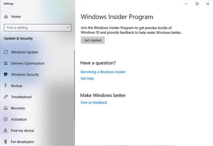Cómo instalar Windows 10 Insider Preview sin una cuenta de Microsoft