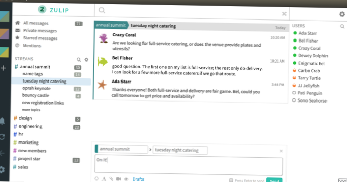 Slik installerer du Zulip på Linux