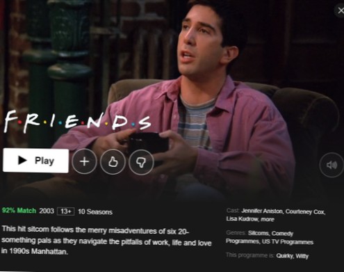 Come mantenere gli amici in streaming su Netflix dagli Stati Uniti