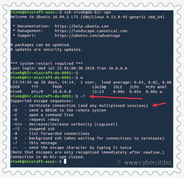 Como interromper uma sessão SSH sem resposta [dicas rápidas]