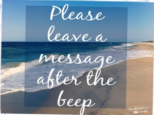 how to leave a message after the beep