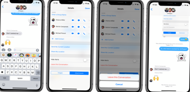 cum să lași un mesaj pe iPhone