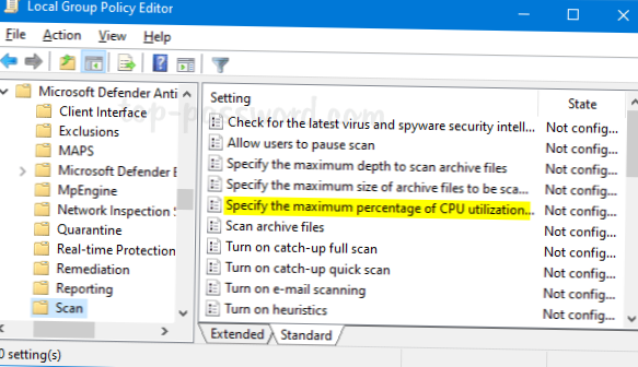 Jak ograniczyć użycie procesora Windows Defender w systemie Windows 10