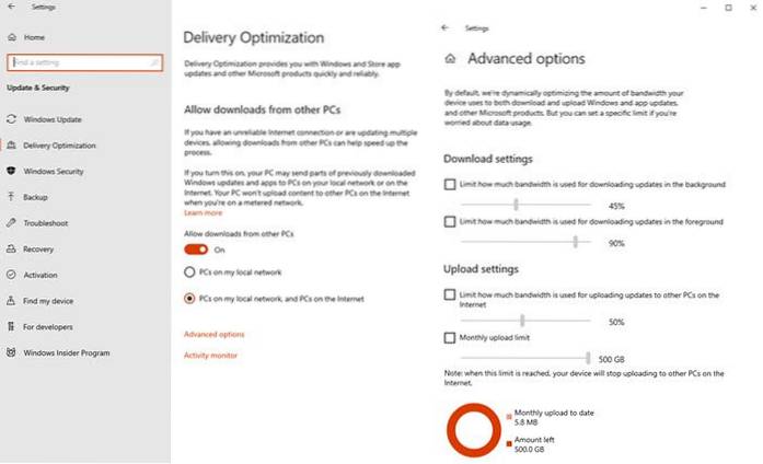 Jak ograniczyć wykorzystanie przepustowości usługi Windows Update w określonych godzinach