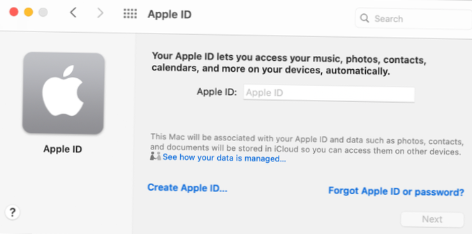 Jak propojit Apple ID s účtem Mac