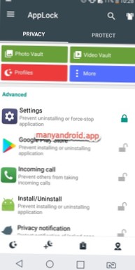 hur man låser inställningar på Android-telefon