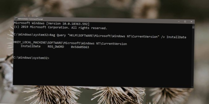 Cómo buscar valores de registro desde el símbolo del sistema en Windows 10