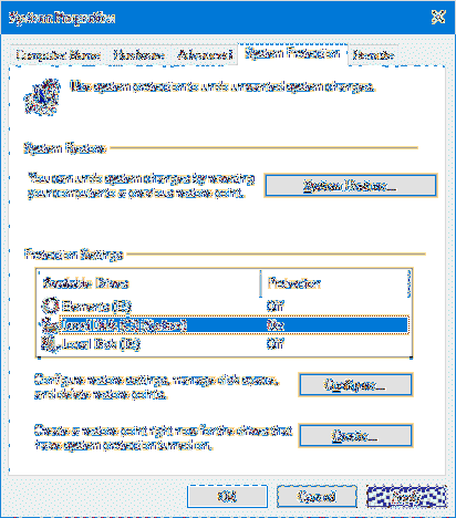 Como reduzir o espaço em disco alocado para a restauração do sistema no Windows