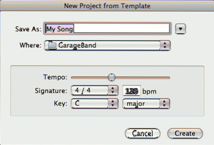 Come creare una (sorta di) modello di canzone in GarageBand