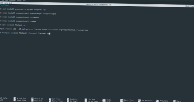 Cómo hacer su propio script de postinstalación de Ubuntu