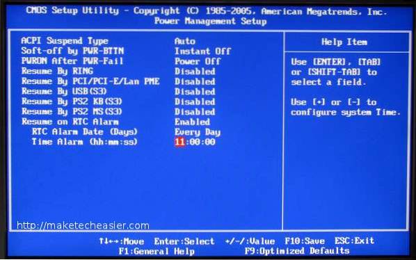 Comment démarrer et arrêter votre système Windows 7 selon un calendrier