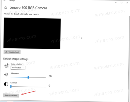 Cum să gestionați luminozitatea și contrastul pentru o cameră web pe Windows 10