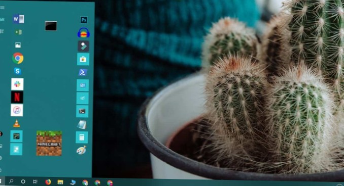 Comment faire correspondre la couleur de la vignette d'application avec le menu Démarrer sur Windows 10