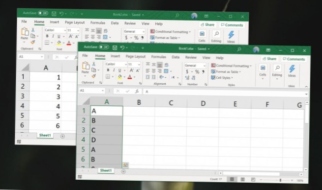 How to merge Excel files on Windows 10