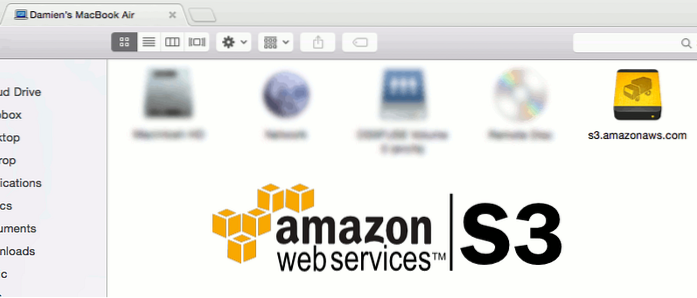 Jak připojit Amazon S3 v Mac Finderu