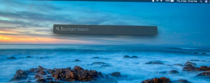 How to move the Spotlight search bar on macOS