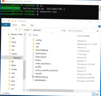 Jak otwierać pliki z podsystemu Windows dla systemu Linux w systemie Windows 10