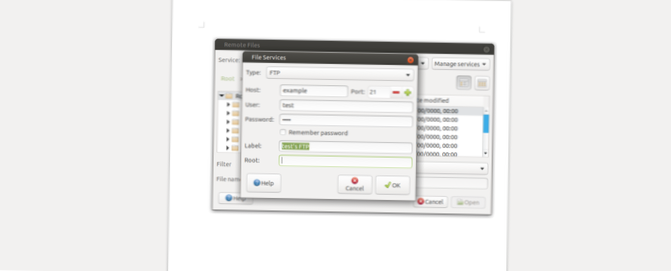 Jak otevřít vzdálené dokumenty FTP v Libre Office