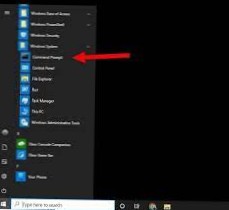 hvordan åpne startmenyen i Windows 10 ved hjelp av cmd