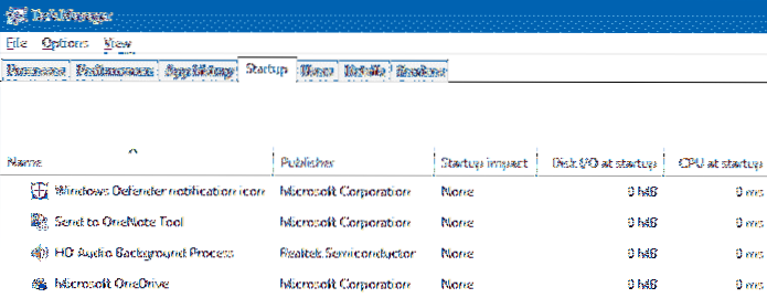How to Open Task Manager to a Specific Tab Directly