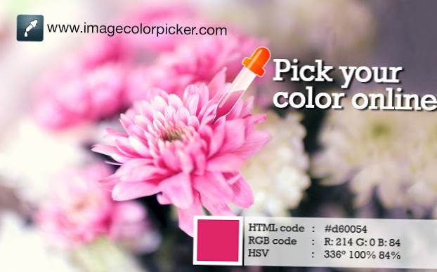Come scegliere il colore dall'immagine
