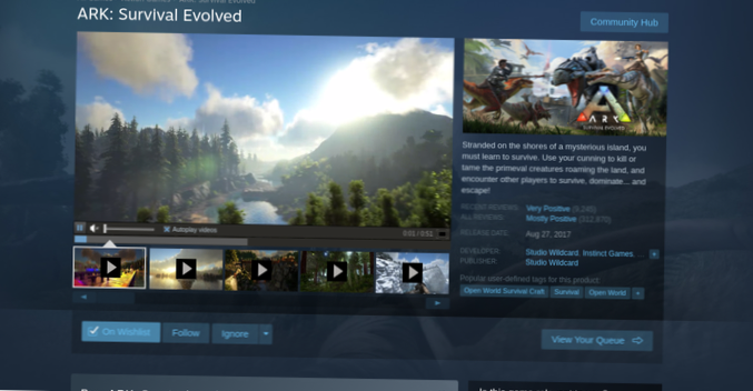 Jak hrát ARK Survival Evolved na Linuxu